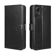 Custodia Portafoglio In Pelle Cover con Supporto BY5 per Xiaomi Redmi Note 12S Nero