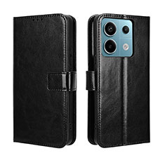 Custodia Portafoglio In Pelle Cover con Supporto BY5 per Xiaomi Redmi Note 13 Pro 5G Nero