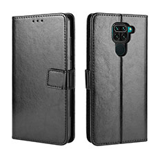 Custodia Portafoglio In Pelle Cover con Supporto BY5 per Xiaomi Redmi Note 9 Nero