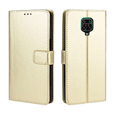 Custodia Portafoglio In Pelle Cover con Supporto BY5 per Xiaomi Redmi Note 9 Pro Max Oro