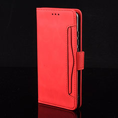 Custodia Portafoglio In Pelle Cover con Supporto BY6 per Huawei Enjoy 50 Rosso