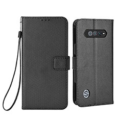 Custodia Portafoglio In Pelle Cover con Supporto BY6 per Xiaomi Black Shark 4S 5G Nero