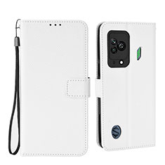 Custodia Portafoglio In Pelle Cover con Supporto BY6 per Xiaomi Black Shark 5 5G Bianco