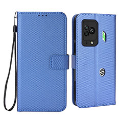 Custodia Portafoglio In Pelle Cover con Supporto BY6 per Xiaomi Black Shark 5 Pro 5G Blu