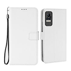 Custodia Portafoglio In Pelle Cover con Supporto BY6 per Xiaomi Civi 1S 5G Bianco