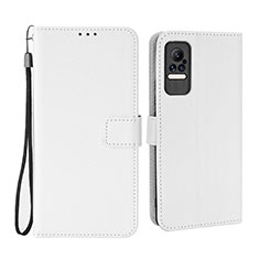 Custodia Portafoglio In Pelle Cover con Supporto BY6 per Xiaomi Civi 5G Bianco