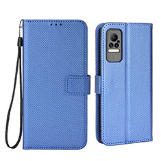 Custodia Portafoglio In Pelle Cover con Supporto BY6 per Xiaomi Civi 5G Blu