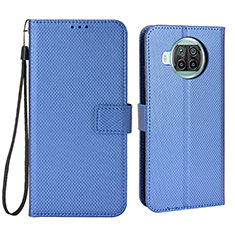 Custodia Portafoglio In Pelle Cover con Supporto BY6 per Xiaomi Mi 10i 5G Blu