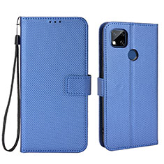 Custodia Portafoglio In Pelle Cover con Supporto BY6 per Xiaomi POCO C31 Blu