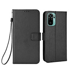 Custodia Portafoglio In Pelle Cover con Supporto BY6 per Xiaomi Poco M5S Nero