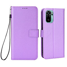 Custodia Portafoglio In Pelle Cover con Supporto BY6 per Xiaomi Redmi Note 11 SE India 4G Viola