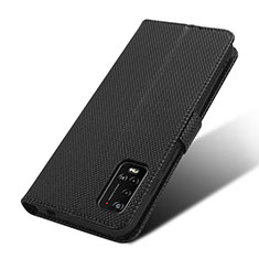 Custodia Portafoglio In Pelle Cover con Supporto BY7 per Wiko Power U10 Nero