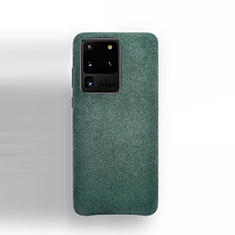 Custodia Portafoglio In Pelle Cover con Supporto C01 per Samsung Galaxy S20 Ultra 5G Verde