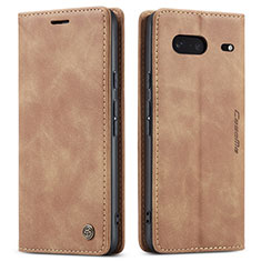 Custodia Portafoglio In Pelle Cover con Supporto C01S per Google Pixel 7 5G Marrone Chiaro