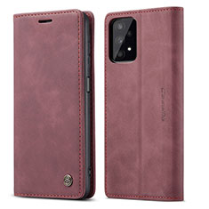Custodia Portafoglio In Pelle Cover con Supporto C01S per Samsung Galaxy A32 4G Rosso Rosa