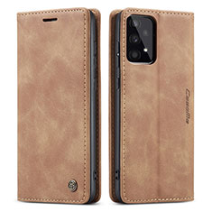 Custodia Portafoglio In Pelle Cover con Supporto C01S per Samsung Galaxy A33 5G Marrone Chiaro