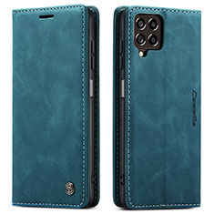 Custodia Portafoglio In Pelle Cover con Supporto C01S per Samsung Galaxy M53 5G Blu