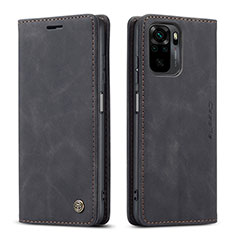 Custodia Portafoglio In Pelle Cover con Supporto C01S per Xiaomi Poco M5S Nero