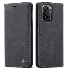 Custodia Portafoglio In Pelle Cover con Supporto C01S per Xiaomi Redmi K40 Pro 5G Nero