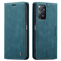 Custodia Portafoglio In Pelle Cover con Supporto C01S per Xiaomi Redmi Note 12 Pro 4G Blu