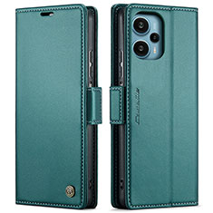 Custodia Portafoglio In Pelle Cover con Supporto C01S per Xiaomi Redmi Note 12 Turbo 5G Verde