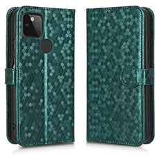 Custodia Portafoglio In Pelle Cover con Supporto C01X per Google Pixel 5a 5G Verde