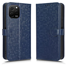 Custodia Portafoglio In Pelle Cover con Supporto C01X per Huawei Enjoy 50z Blu