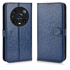 Custodia Portafoglio In Pelle Cover con Supporto C01X per Huawei Honor Magic4 Pro 5G Blu