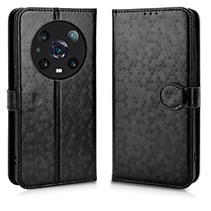 Custodia Portafoglio In Pelle Cover con Supporto C01X per Huawei Honor Magic4 Pro 5G Nero