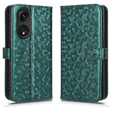 Custodia Portafoglio In Pelle Cover con Supporto C01X per Huawei Honor X5 Plus Verde