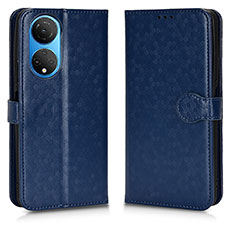 Custodia Portafoglio In Pelle Cover con Supporto C01X per Huawei Honor X7 Blu