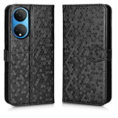 Custodia Portafoglio In Pelle Cover con Supporto C01X per Huawei Honor X7 Nero