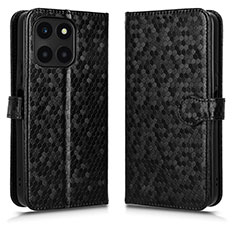 Custodia Portafoglio In Pelle Cover con Supporto C01X per Huawei Honor X8b Nero