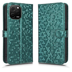 Custodia Portafoglio In Pelle Cover con Supporto C01X per Huawei Nova Y61 Verde