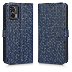 Custodia Portafoglio In Pelle Cover con Supporto C01X per Motorola Moto Edge 30 Lite 5G Blu