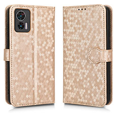 Custodia Portafoglio In Pelle Cover con Supporto C01X per Motorola Moto Edge 30 Lite 5G Oro