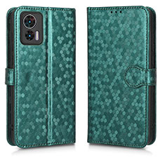 Custodia Portafoglio In Pelle Cover con Supporto C01X per Motorola Moto Edge 30 Neo 5G Verde