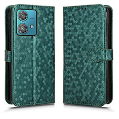 Custodia Portafoglio In Pelle Cover con Supporto C01X per Motorola Moto Edge 40 Neo 5G Verde