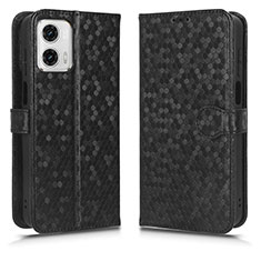 Custodia Portafoglio In Pelle Cover con Supporto C01X per Motorola Moto G53j 5G Nero