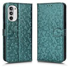 Custodia Portafoglio In Pelle Cover con Supporto C01X per Motorola Moto G71s 5G Verde