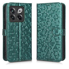 Custodia Portafoglio In Pelle Cover con Supporto C01X per OnePlus Ace Pro 5G Verde