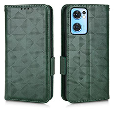 Custodia Portafoglio In Pelle Cover con Supporto C01X per OnePlus Nord CE 2 5G Verde