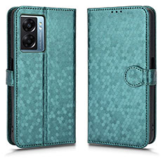 Custodia Portafoglio In Pelle Cover con Supporto C01X per OnePlus Nord N300 5G Verde