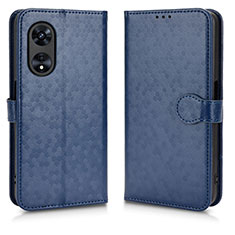 Custodia Portafoglio In Pelle Cover con Supporto C01X per Oppo A1 5G Blu