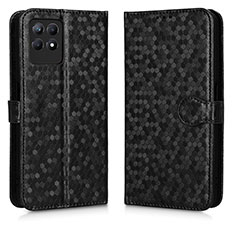 Custodia Portafoglio In Pelle Cover con Supporto C01X per Realme 8i Nero