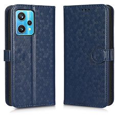 Custodia Portafoglio In Pelle Cover con Supporto C01X per Realme 9 4G Blu