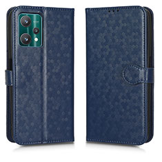 Custodia Portafoglio In Pelle Cover con Supporto C01X per Realme 9 5G Blu