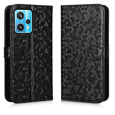 Custodia Portafoglio In Pelle Cover con Supporto C01X per Realme 9 Pro+ Plus 5G Nero