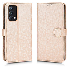 Custodia Portafoglio In Pelle Cover con Supporto C01X per Realme GT Master 5G Oro