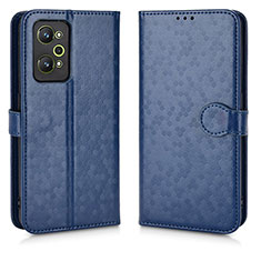 Custodia Portafoglio In Pelle Cover con Supporto C01X per Realme GT Neo 3T 5G Blu